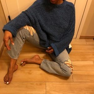 Free People blue sweater